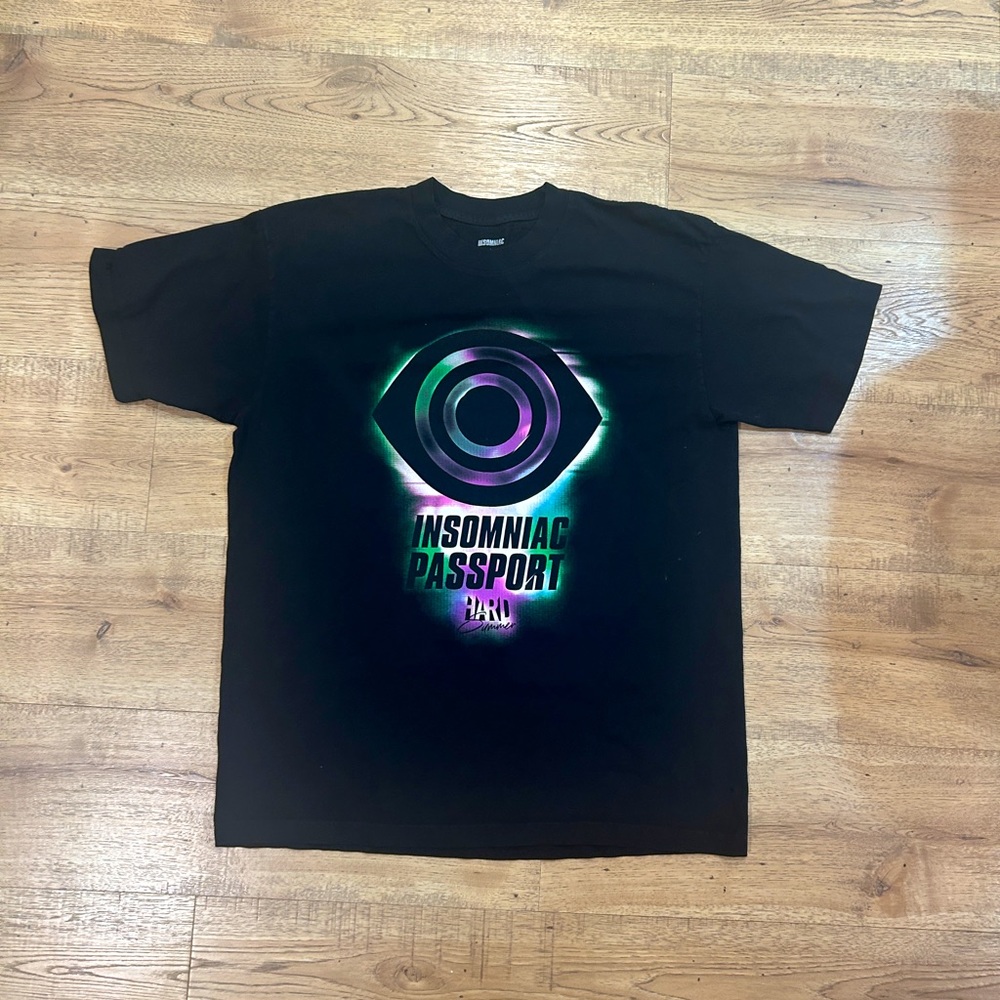 Insomniac T shirt -Passport Lounge Hard Summer